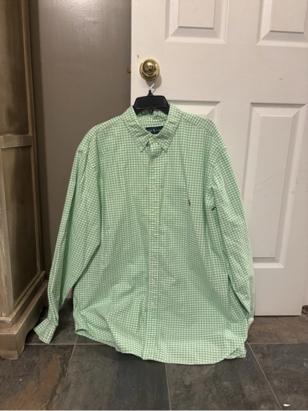 Polo by Ralph Lauren Green Gingham Button-Down Shirt